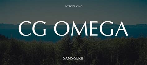 cg omega font free download.